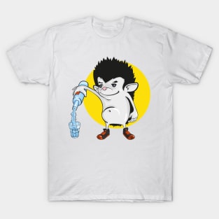 the hedgehog pours the drink T-Shirt